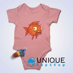 Pufferfish Baby Bodysuits Color Pink