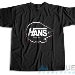 Hans Since 1977 Falcon Parody T-Shirt Color Black