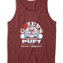 House of Puft Ghostbusters Tank Top Color Maroon