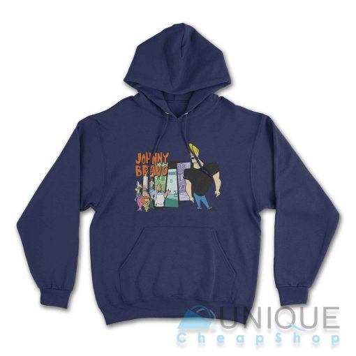 Johnny Bravo And Friends Hoodie Color Navy