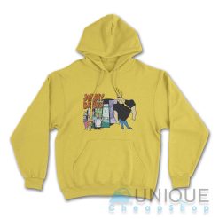 Johnny Bravo And Friends Hoodie Color Yellow