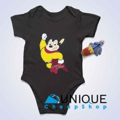 Mighty Mouse Baby Bodysuits