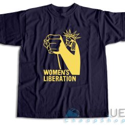 Women's Liberation Statue of Liberty T-Shirt Color Navy