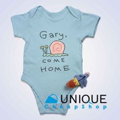 Gary Come Home Baby Bodysuits Color Light Blue