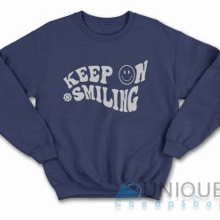 Keep On Smiling Sweatshirt Color Navy