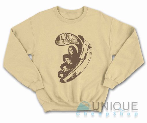 Velvet Underground Sweatshirt Color Cream