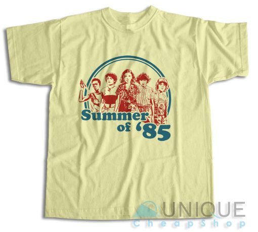 Stranger Things Summer of 85 T-Shirt Color Cream