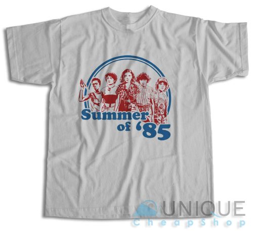 Stranger Things Summer of 85 T-Shirt Color Light Grey
