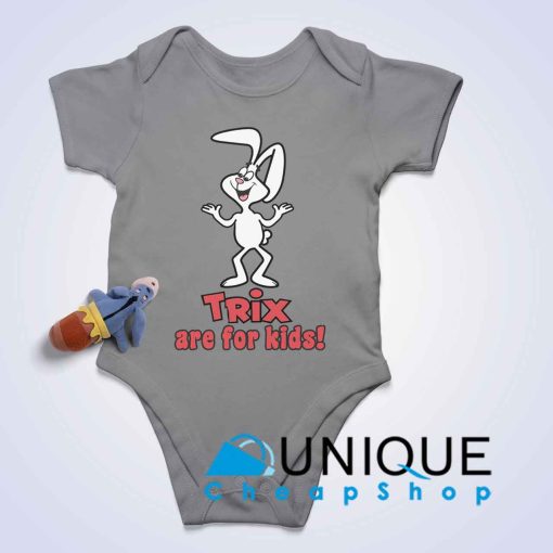 Trix Are For Kids Baby Bodysuits Color Grey