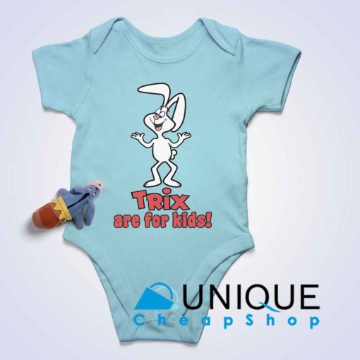 Trix Are For Kids Baby Bodysuits Color Light Blue
