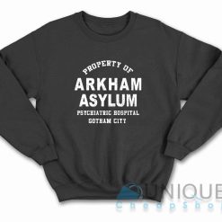 Arkham Asylum Sweatshirt Color Black