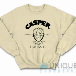 Casper Friendly Ghost University Sweatshirt Color Cream