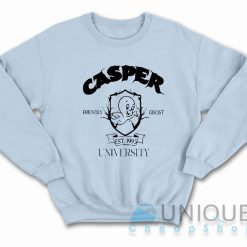 Casper Friendly Ghost University Sweatshirt Color Light Blue