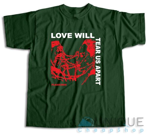 Lil Peep Love Will Tear Us Apart T-Shirt Color Dark Green