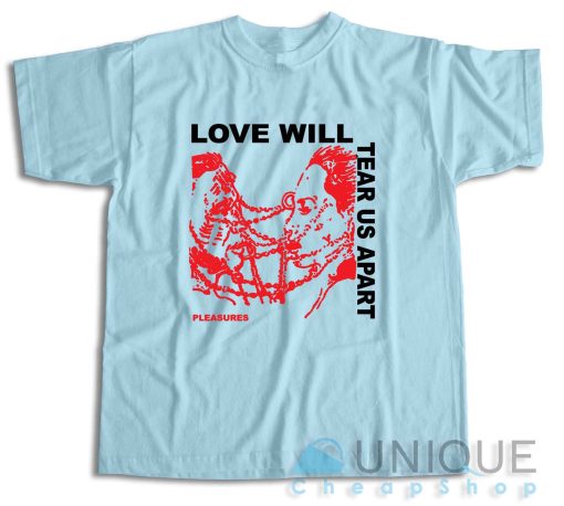 Lil Peep Love Will Tear Us Apart T-Shirt Color Light Blue