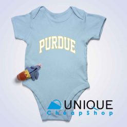 Stranger Things Purdue Baby Bodysuits Color Light Blue