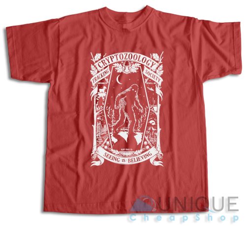 Cryptozoology Tracking Society T-Shirt Color Red