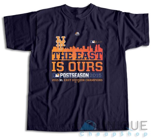 Majestic New York Mets 2015 The East Is Ours T-Shirt Color Navy