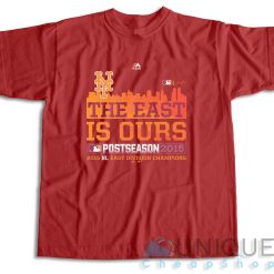 Majestic New York Mets 2015 The East Is Ours T-Shirt Color Red