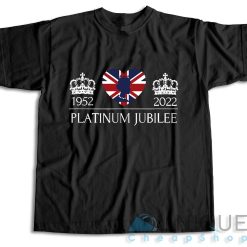 Queen Elizabeth's Platinum Jubilee T-Shirt Color Black
