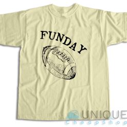 Sunday Funday Football T-Shirt Color Cream
