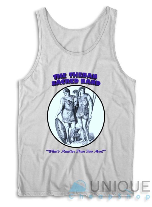 The Theban Sacred Band Tank Top Color White