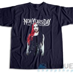 Ashley Costello New Years Day T-Shirt Color Navy