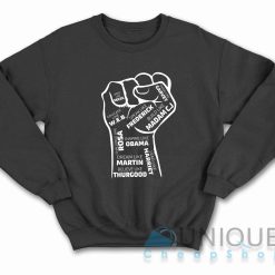 Black Leaders Fist Sweatshirt Color Black