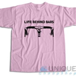 Life Behind Bars Bicycle T-Shirt Color Baby Pink