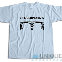 Life Behind Bars Bicycle T-Shirt Color Light Blue
