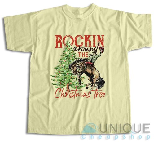 Rocking Around The Christmas Tree T-Shirt Color Cream
