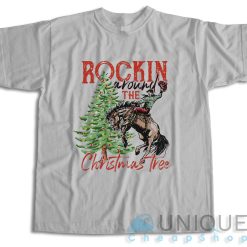 Rocking Around The Christmas Tree T-Shirt Color Grey