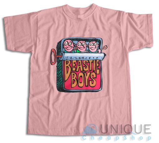 Beastie Boys Sardine Can T-Shirt Color Pink