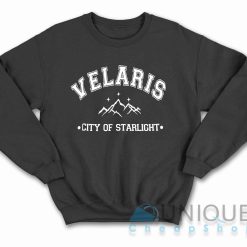 Velaris City of Starlight Sweatshirt Color Black