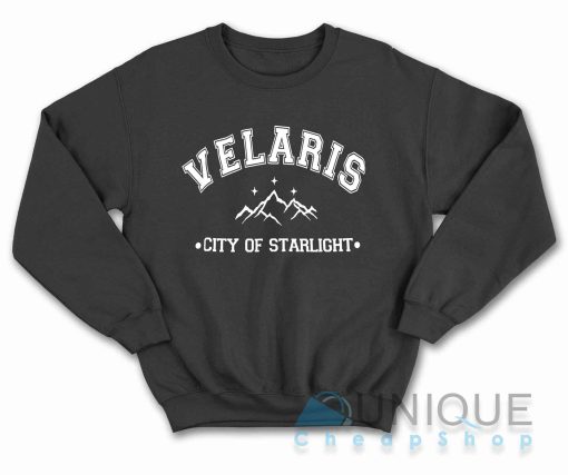 Velaris City of Starlight Sweatshirt Color Black