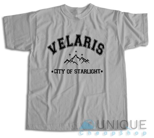 Velaris City of Starlight T-Shirt Color Grey
