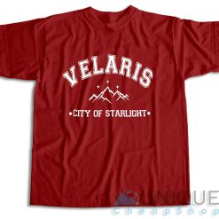 Velaris City of Starlight T-Shirt Color Maroon