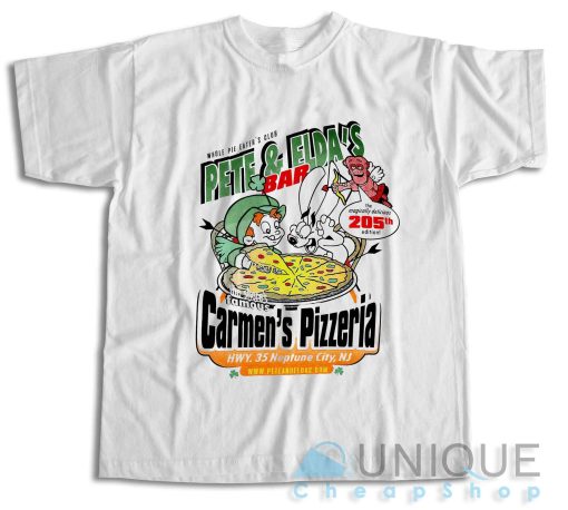 Pete and Elda's Bar Carmen's Pizzeria T-Shirt