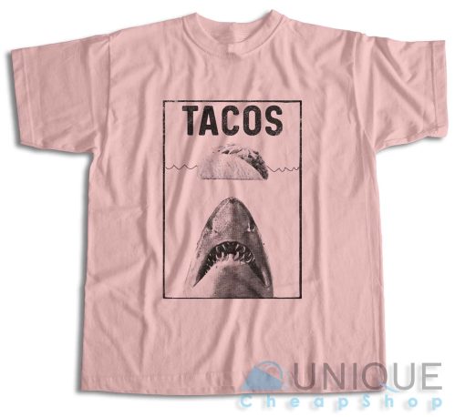 Shark Tacos T-Shirt Color Pink