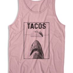 Shark Tacos Tank Top Color Pink