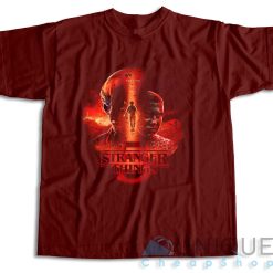 Stranger Things 5 T-Shirt Color Maroon