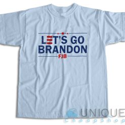 Let's Go Brandon T-Shirt Color Light Blue