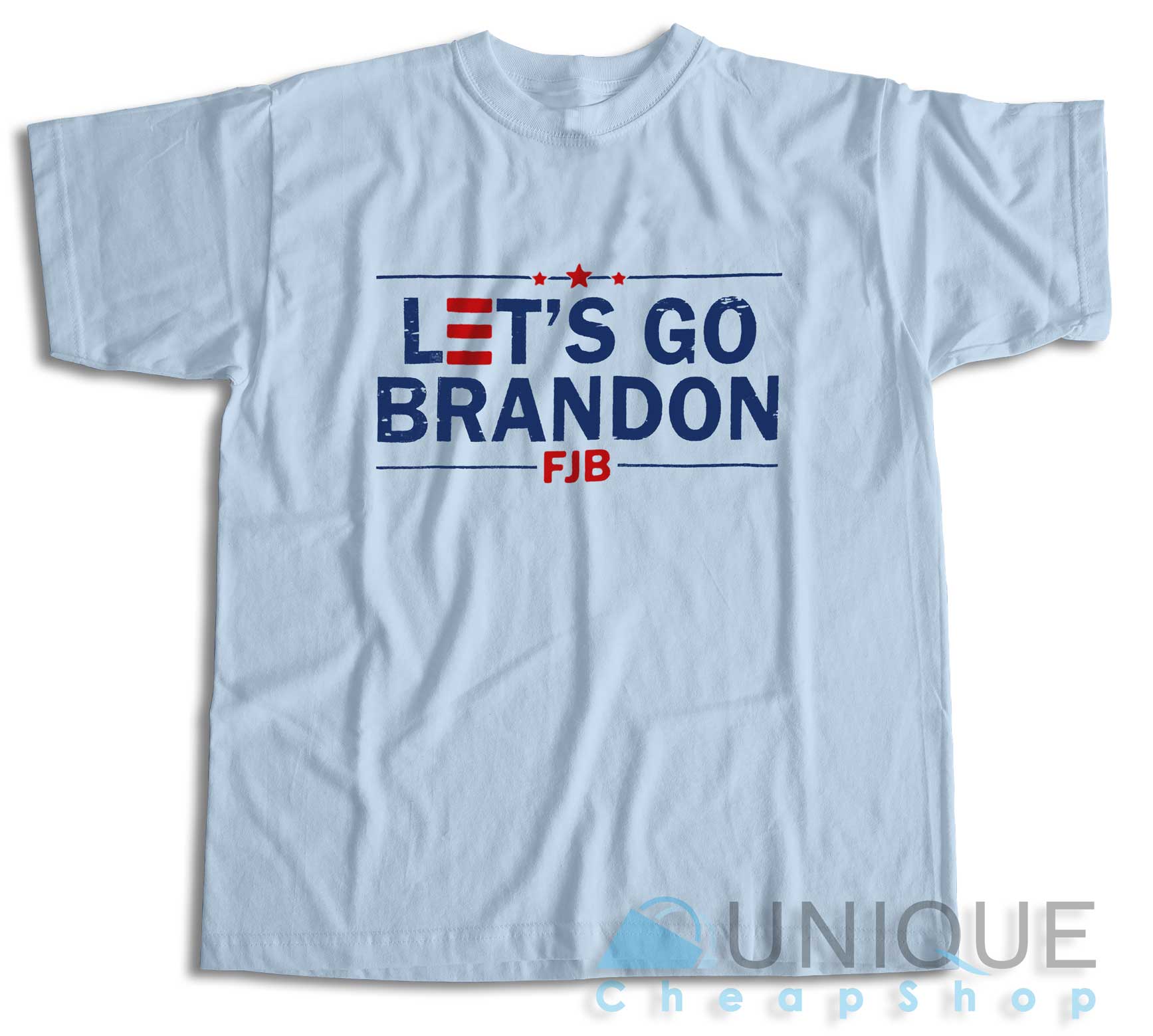 Let's Go Brandon T-Shirt Color Light Blue