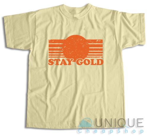 Stay Gold T-Shirt Color Cream