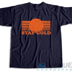 Stay Gold T-Shirt Color Navy