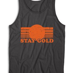 Stay Gold Tank Top Color Black