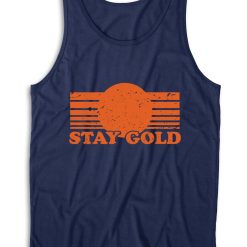 Stay Gold Tank Top Color Navy