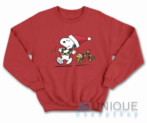 Charlie and the Snoopy Christmas Sweatshirt